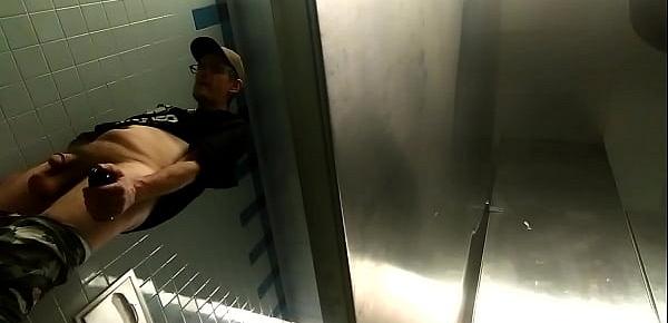  Spying On Homeless Men In The Restroom!